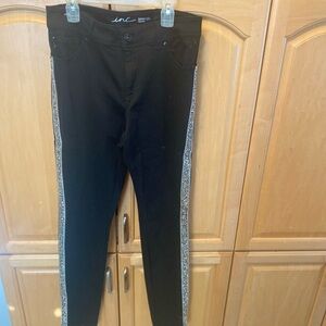 INC International Concepts Black Straight Leg Jeans